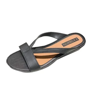 Women’s Casual Open Toe Wedge Sandals Outdoor Slippers Autumn Summer PVC Lining Comfort Soft Lightweight Anti Slip Platform