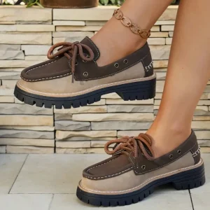 Women’s Casual Penny Loafers Bohemian Gothic Style Slip on Soft Bottom Lightweight Comfortable Casual Classic Round Toe Shoes