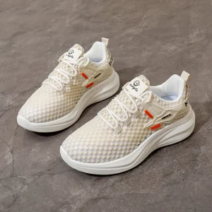 Women’s Casual Running Sports Shoes with Breathable Cotton Lining Mesh Upper EVA Midsole for Summer Spring