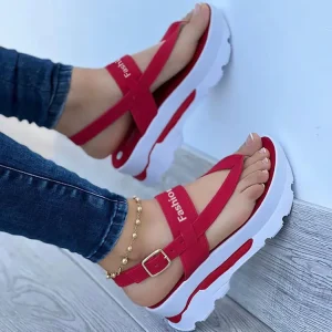 Women’s Casual Sandals Simple Style Open Toe Everyday Low Heels Sandals Shoes