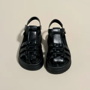 Women’s Casual Sandals Summer Soft Anti Slip Thick Bottom Hollow Out Retro Style Women’s Sandals Custom