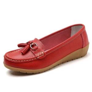 Women’s Casual Shoe Girl School Shoe Boat Shoe Dress Shoe Women’s Walking Shoe Leather Formal Shoe for Ladies