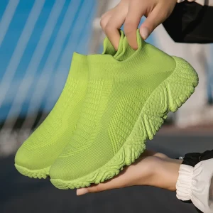Women’s Casual Shoes Ankle Socks Women Sneaker High Top Hip Hop Streetwear Flats Sneakers White Black Boots