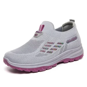 Women’s Casual Shoes Comfortable Casual Fitness Shoes for Walking Lighted Athletic Sneakers Stock Ladies Casual Shoes