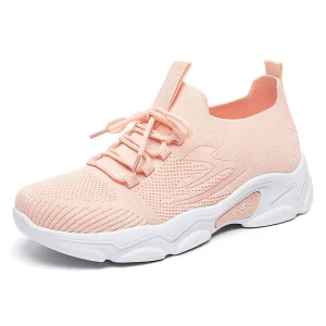 Women’s Casual Shoes Fashion Running Sneakers with Fly Knit Upper