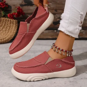 Women’s Casual Slip-On Shoes Breathable Durable Thick Sole Non-Slip Comfortable