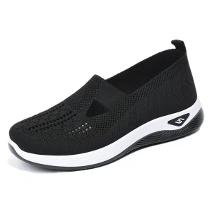 Women’s Casual Sneakers Fashionable Walking Style Sports Shoes with Stock for Running Ladies’ Shoes