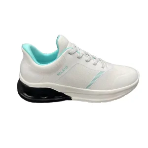 Women’s Casual Sneakers Lightweight Breathable Upper Air Cushion Sole Lace-up Comfort Walking Shoes