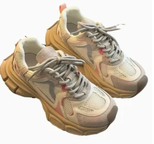 Women’s Casual Sneakers Lightweight Multifunctional Walking Shoes Breathable Mesh Thick Bottom for Autumn