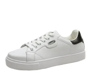 Women’s Casual Sneakers with Flat Bottom Lace up Design New Fashion Walking Style Shoes