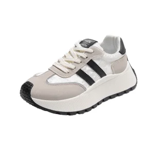 Women’s Casual Sport Sneakers Lace Up Running Shoes Spring Autumn Winter Warm Comfortable Outdoor Fashionable Trend Fabric