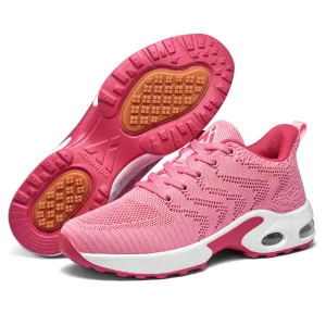 Women’s Casual Sports Shoes Fashion Sneakers with PU Air Cushion Sole for Spring Summer Autumn Winter