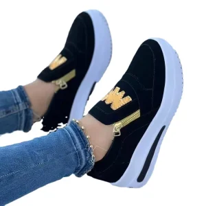 Women’s Casual Sports Shoes New Design Flat Sole Cushioning Lightweight Durable Autumn Spring Fashion Trend Single Color