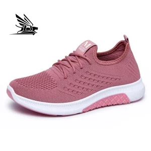Women’s Casual Sports Slip-On Shoes with Soft Sole Insole Mesh Material for Mom