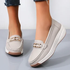 Women’s Casual Sports Sneakers Soft-Soled Breathable Anti-Slippery Office Outdoor Flats Loafers Walking Shoes
