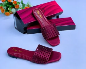 Women’s Casual Summer Open Toe Sandals Vintage Flat Outdoor Low Heeled Shoes with Breathable Hollow Out Feature