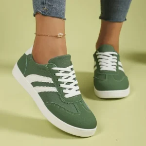 Women’s Casual Vulcanized Sport Light Sneakers Breathable Platform Running Shoes Fashion Evergreen Zapatos Deportivos De Mujer