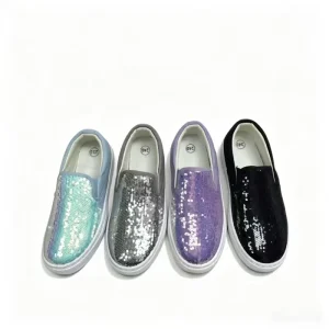 Women’s Casual Walking Shoes Big Size Spring Summer Autumn Comfortable Slip On Sequins Lightweight Breathable