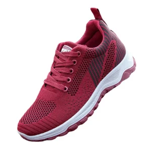 Women’s Casual and Versatile Anti Slippery Flying Woven Breathable Light Weight Lazy Sports Walking Running All Season