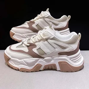 Women’s Chunky Sneakers New Design Breathable Height Increasing Shoes