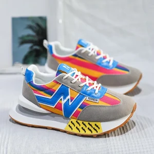 Women’s Chunky Sneakers Thick Bottom Platform Sport Shoes Fashion Breathable Casual Shoes Female