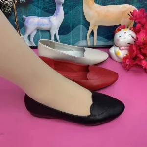 Women’s Classic Ballet Flats Genuine Leather Comfortable Flat Shoes For Office Daily Wear