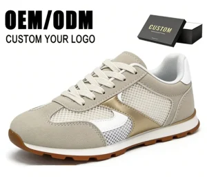 Women’s Classic Lace-Up Casual Sports Shoes Lightweight Mesh Design Comfortable for Outdoor Running Spring Fashion Trend