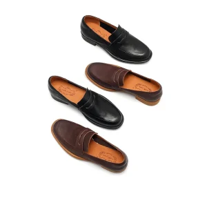 Women’s Classic Penny Loafers Genuine Leather Slip On Casual Dress Shoes