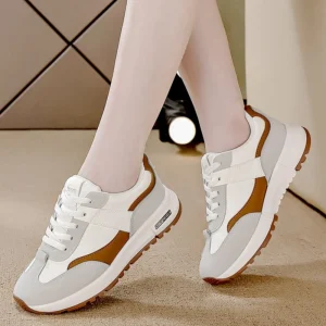 Women’s Classic White Slip On Sneakers Non Slip Comfortable & Versatile for Spring Everyday Wear