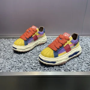 Women’s Colorful Patchwork Platform Sneakers Shell Toe Chunky Casual Shoes for Streetwear Daily Wear