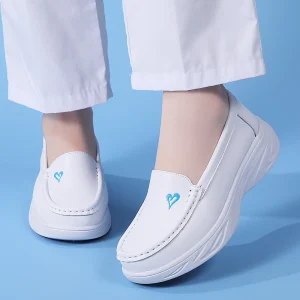 Women’s Comfort Nurse Shoes Lightweight Slip-On Work Shoes with Arch Support for Healthcare Professionals