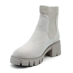 Women’s Comfort Pullover Ankle Boots Thick Sole Non-Slip Leather Ankle Boots