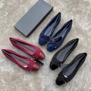 Women’s Comfortable Ballet Flats Soft Sole Slip On Casual Shoes Square Head Summer Spring