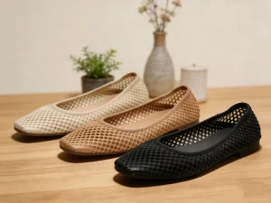 Women’s Comfortable Breathable Light Weight Casual Flat Shoes with Soft Sole Closed Toe Ballet Flats for Summer