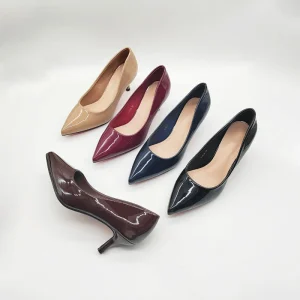 Women’s Comfortable Pointed Solid Color Pumps Ladies High Heels for Work