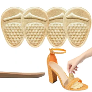 Women’s Comfortable Silicone Gel Massage PU Half Insoles Forefoot Pads Plantar Fasciitis Relief Shock Absorption Made in China