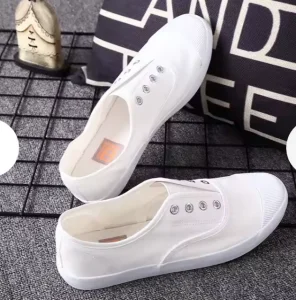 Women’s Comfortable Soft Bottom Canvas Flats Shallow Mouth Casual Shoes Lightweight Non-slip Flat for Ladies