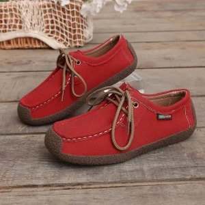 Women’s Comfortable Soft Casual Loafers European American Flat Shoes Closed Toe for Spring Summer Autumn Fashion Trend
