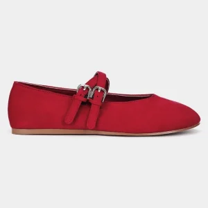 Women’s Comfortable Soft Sole Fairy Elegant Work Shoes Mary Jane Flat Sheepskin Comfortable Slip On Design for Walking Style