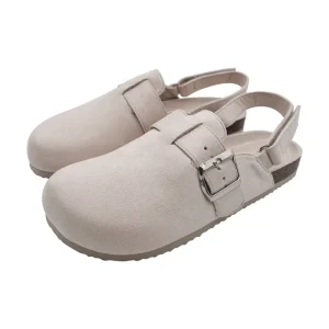 Women’s Cork Foot Bed Sandals for Ladies Clogs with Strap Comfort Memory Foam Microfiber Clogs Slingback Mules