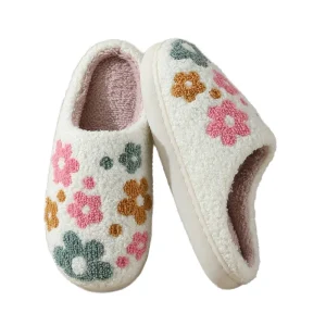 Women’s Cross-border Indoor Home Slippers Winter Christmas Halloween Cotton Slippers Plush Warm