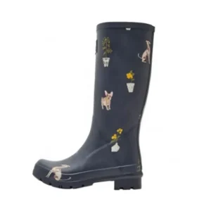 Women’s Custom Logo Rubber Rain Boots Knee High Custom Printing Slip On Closure Winter Summer Autumn Spring Cleaning