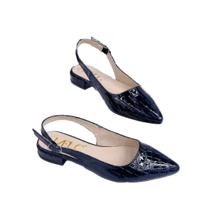 Women’s Custom Logo Sling Back Big Size Flat Shoes Pointed Toe Bottom Comfortable for Spring Summer Weddings Outdoors