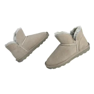 Women’s Custom Size Color Waterproof Suede Upper Anti-Slip Warm Comfortable Sheepskin Lining TPR Outsole Short Snow Boots