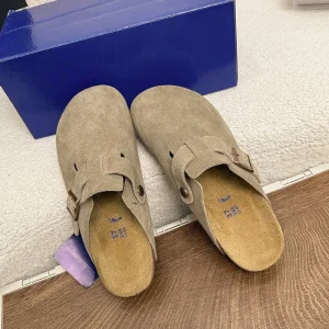 Women’s Customizable Lightweight Round Toe Slip-On Mule Shoes Printed Embroidery All Seasons