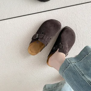 Women’s Customizable Lightweight Round-toe Slip-on Mule Shoes Guangdong Made All Seasons