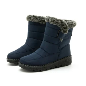 Women’s Customizable Winter Warm Waterproof Casual Boots Fur Snow Boots for Autumn and Summer Use