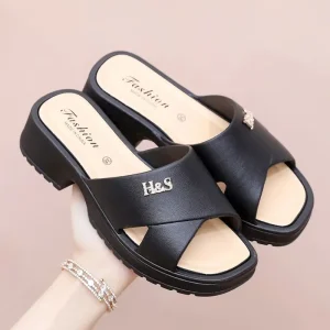 Women’s Designer Summer Beach Sandals Slippers Thick Sole Fashion Slide Shoes for Women Ladies