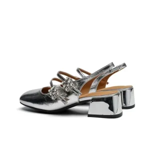 Women’s Designer Summer Fashion Square Toe Mid Heel Cow Patent Leather Breathable Lightweight Anti Slip Buckle Strap Dress Party