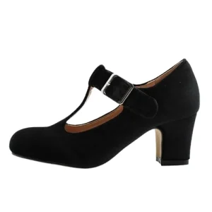 Women’s Dirndl Shoes Faux Leather Pointed Toe Buckle Strap Block Heel Comfortable Elegant Festive Dance Shoes